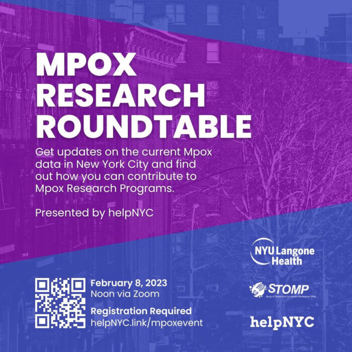 Mpox Research Roundtable: helpNYC has be